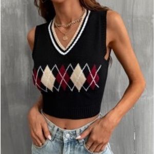 Cropped Sweater vest